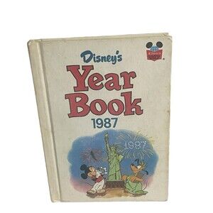 Vintage Disney's Year Book 1987 Yearbook Walt Disney Wonderful World of Reading